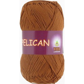 Пряжа Vita-cotton "Pelican" 4004 Тёплый бежевый 100% хлопок двойной мерсеризации 330м 50гр